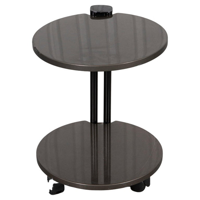 Post-Modern Mixed Media Two Tier Side Table