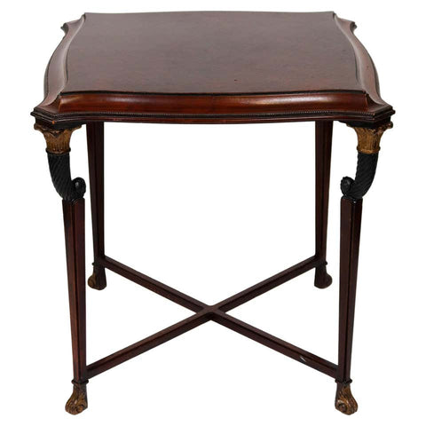 Empire Style Parcel Ebonized Occasional Table