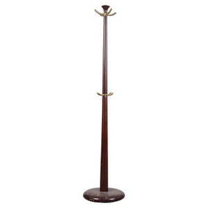 Wood And Brass Coat / Hat Rack (7231976145053)