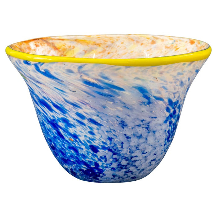 Murano Style Hand-Blown Decorative Glass Bowl