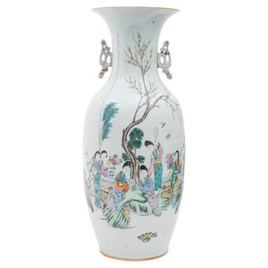 Chinese Famille Rose Porcelain Baluster Vase (7462677151901)