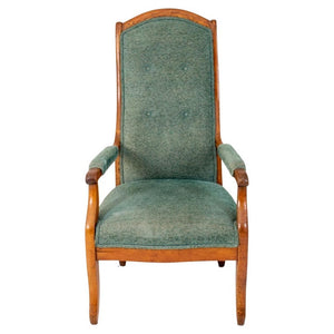 French Provincial Charles X Fruitwood Armchair (7511834034333)