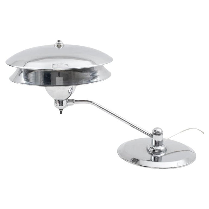 Art Deco Chrome Metal Table Lamp