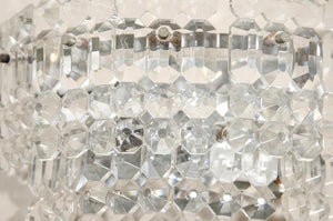 Mid-Century Italian Wall Lights with Faceted Glass Trim, Pair (6719565103261)