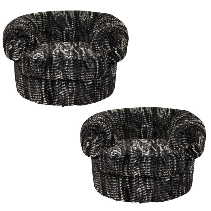 Jean Royere Style "Boule" Club Chairs