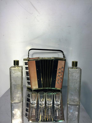 Japanese Mid-Century Accordion-Shaped Musical Portable Bar (6719804539037)