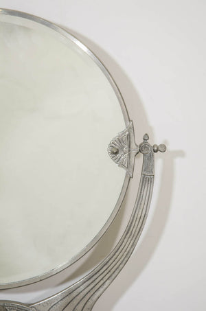 Antique Art Nouveau Silver WMF Style Mirror (6719571656861)