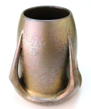 French Art Nouveau Clement Massier 'Golfe-Juan' Ceramic Luster Vase (6719889670301)