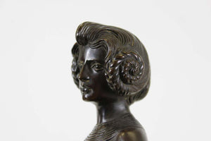 Fritz Christ German Jugendstil 'Judith' Bronze Sculpture on Marble Base (6720015663261)
