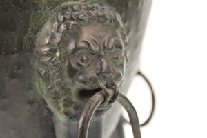 German Jugendstil Period Brass Repousse Amphora With bronze Detailing (6719874990237)