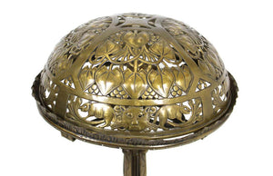 German Jugendstil Repousse Brass and Bronze Table Lamp Attributed to Oscar Bach (6720003965085)