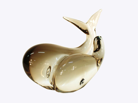 Glass Sculpture of Whales