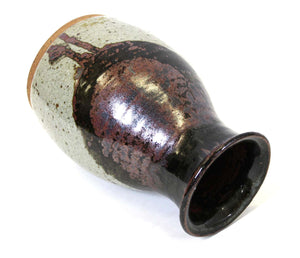Helle Allpass Danish Mid-Century Modern Glazed Stoneware Vase (6720066158749)