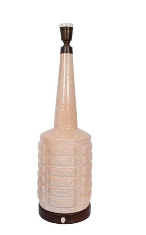 Mid-Century Modern Lamps in  Mottled Ceramic Bottle-Form (6719619858589)