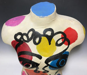 Peter Keil Expressionist Painted Mannequin Torso (6719902154909)