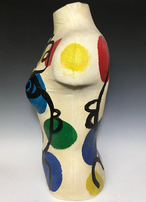 Peter Keil Expressionist Painted Mannequin Torso (6719902154909)
