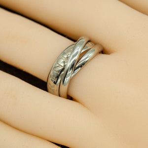 Cartier "OR AMOUR ET TRINITY' Ring In White Gold