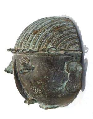 African Art Deco Tribal Bronze Mask (6720002850973)