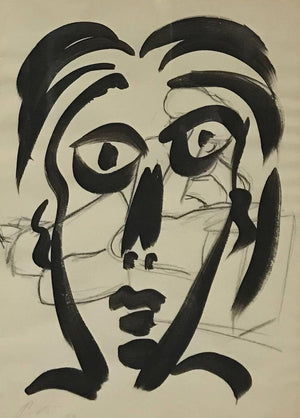 Peter Keil Expressionist Face Portrait 'Studio Miro' (6719817121949)
