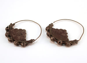 Middle-Eastern Tribal Silver Earrings (6719841894557)