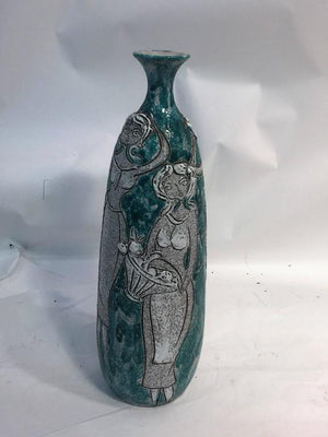 Italian Mid-Century Scavo Ceramic Vase (6719811715229)