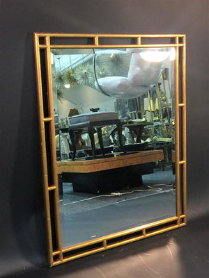 Giltwood Faux Bamboo Decorator Mirror (6719823413405)