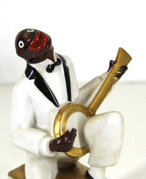 Paul Colin for ROBJ Art Deco Jazz Band in Glazed Ceramic