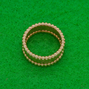 Van Cleef & Arpels 18K Rose Gold Perlee Ring (6719987679389)