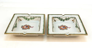 A set of two ceramic ashtrays with neoclassical motif with coat of arms (6719842353309)