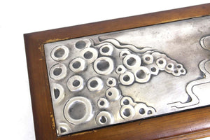 Ottaviani Italian Mid-Century Modern Sterling Silver Lidded Box with Shell Decor (6720032702621)