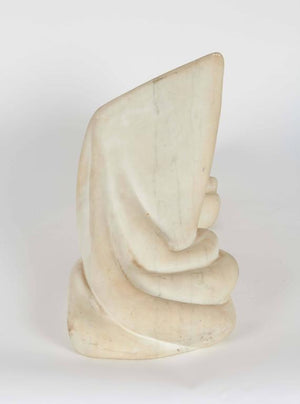 Signed Abstract Marble Sculpture by M. Marlow (6719605211293)