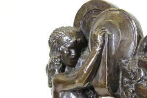 Ulysse Gémignani 'Satyres aux cymbales' Art Deco Bronze Sculpture (6720035324061)