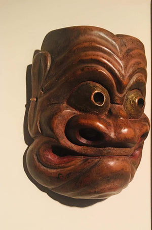 Japanese Edo Noh Mask of Obeshimi (6720020283549)