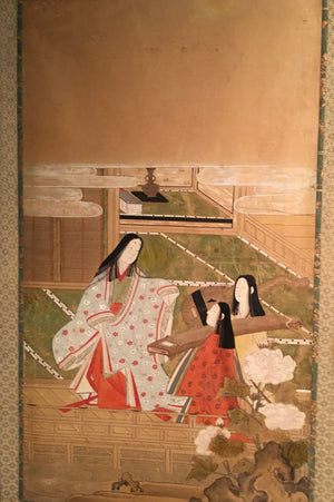Japanese Edo Painted Screen with Imperial Court Scenes (6720020414621)