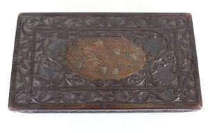 Indian Carved Wood Humidor Box (6720045285533)