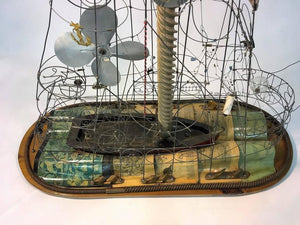 Wire Ship Sculpture Radio (6719803818141)