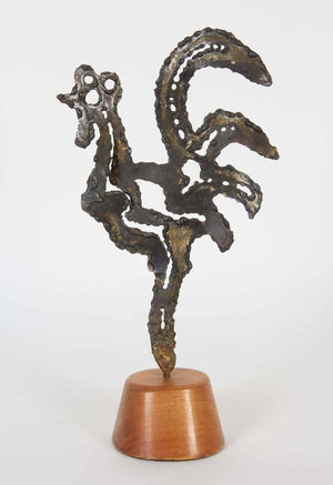 Brutalist Style Rooster by Bill Lett, Bronze (6719583027357)