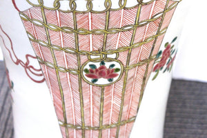 Large Chinese Famille Rose Porcelain Vase Detail (6719909822621)