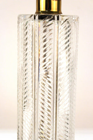 Mid-Century Modern Cut Crystal Table Lamp Detail (6719909920925)