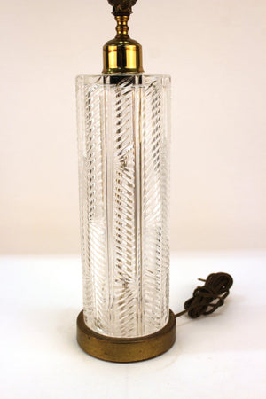 Mid-Century Modern Cut Crystal Table Lamp Detail (6719909920925)