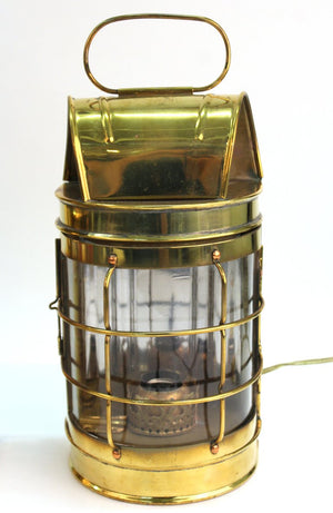 Mid-Century Modern Brass Lantern Wall Sconces Detail (6719904612509)