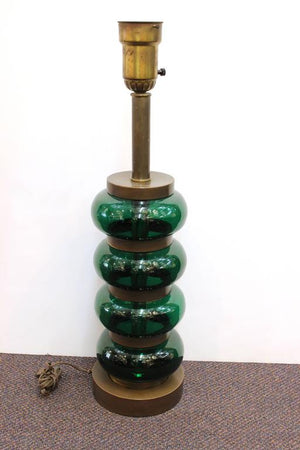 Table Lamp in Green Glass (6719741952157)