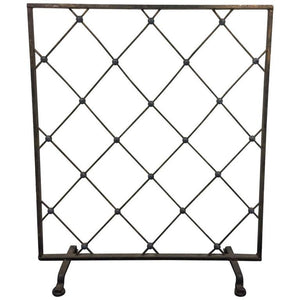 Mid-Century Modern Iron Screen or Room Divider in the Manner of Jean Royère (6719811551389)