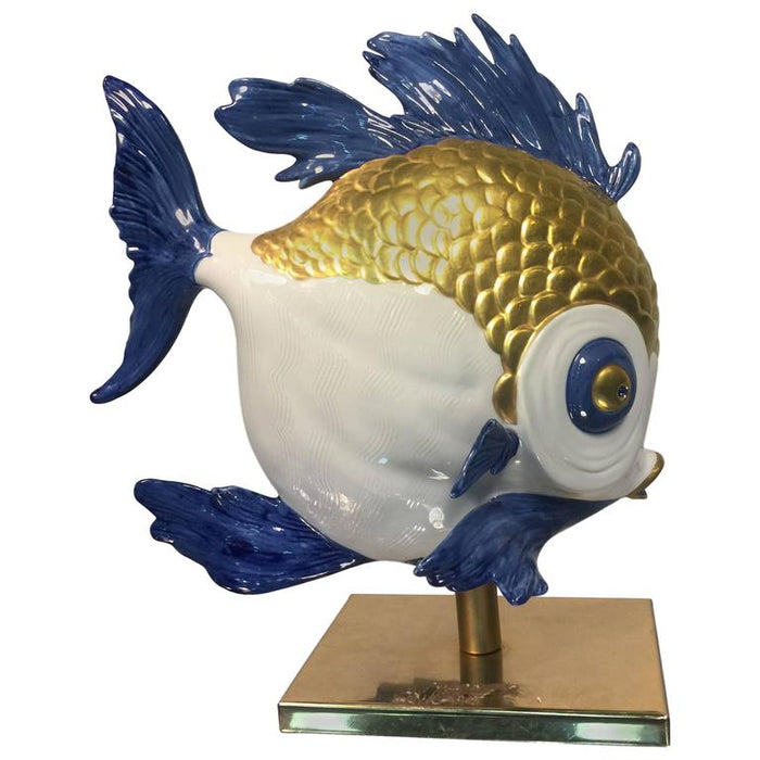 Sergio Dauti Italian Ceramic Fish Sculpture