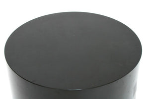 Intrex Habitat Modern Black Enameled Wood Round Low Table bottom (6719941771421)