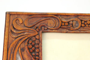 Italian Art Nouveau Picture Frame in Fruitwood and Silver Carlo Zen Attributed (6719934267549)