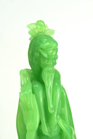 Italian Mid-Century Modern Murano 'Jade' Glass Figurines male view (6719920308381)