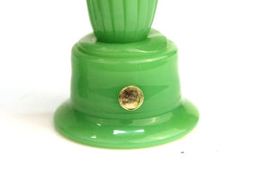 Italian Mid-Century Modern Murano 'Jade' Glass Figurines label view 2 (6719920308381)