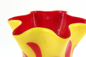 Italian Modern Art Glass Handkerchief Vase (6719945998493)