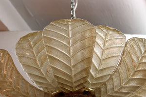 Murano Glass Chandelier with Leaves Leaves Detail (6719815778461)